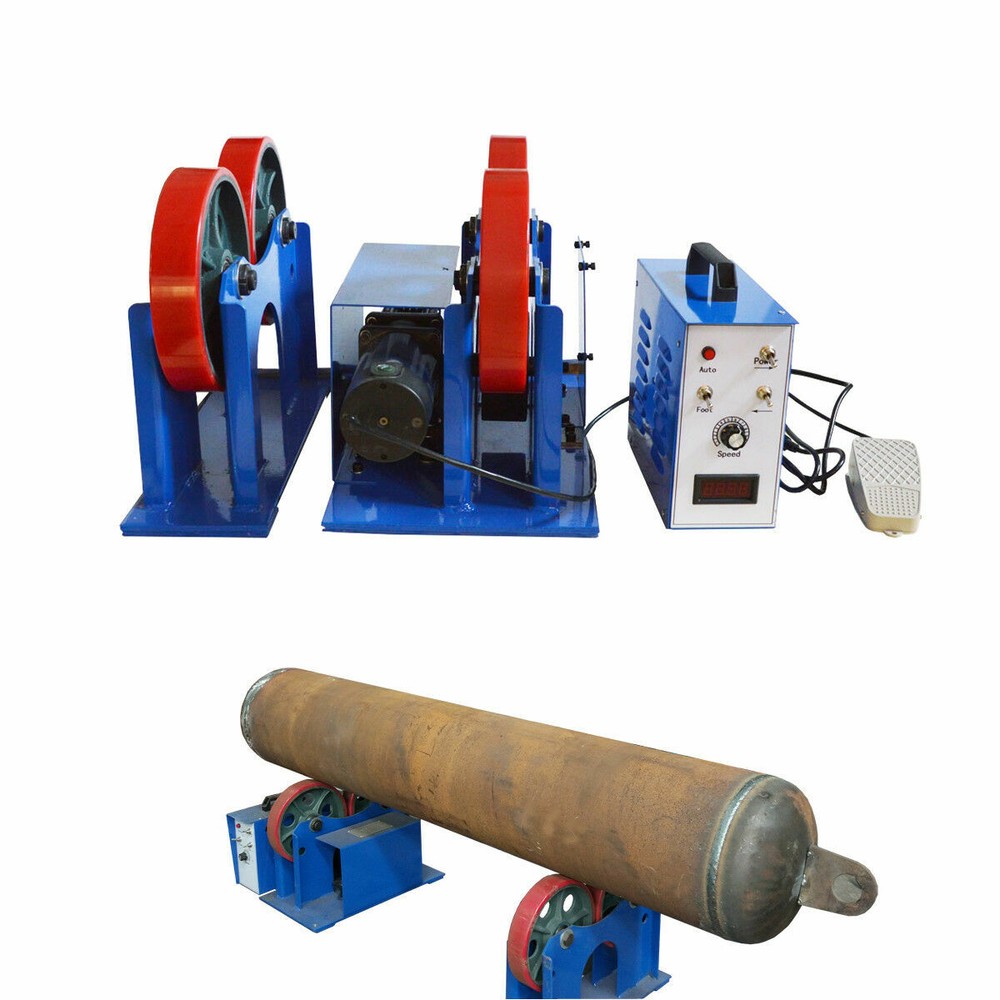 110V 2200LB Digital Welding Turning Rolls Welding Roller Rack with Control Box