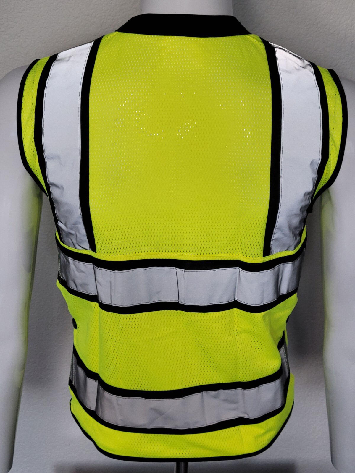 FX Green Surveyors Safety Vest with Zipper, Large Plan Pocket