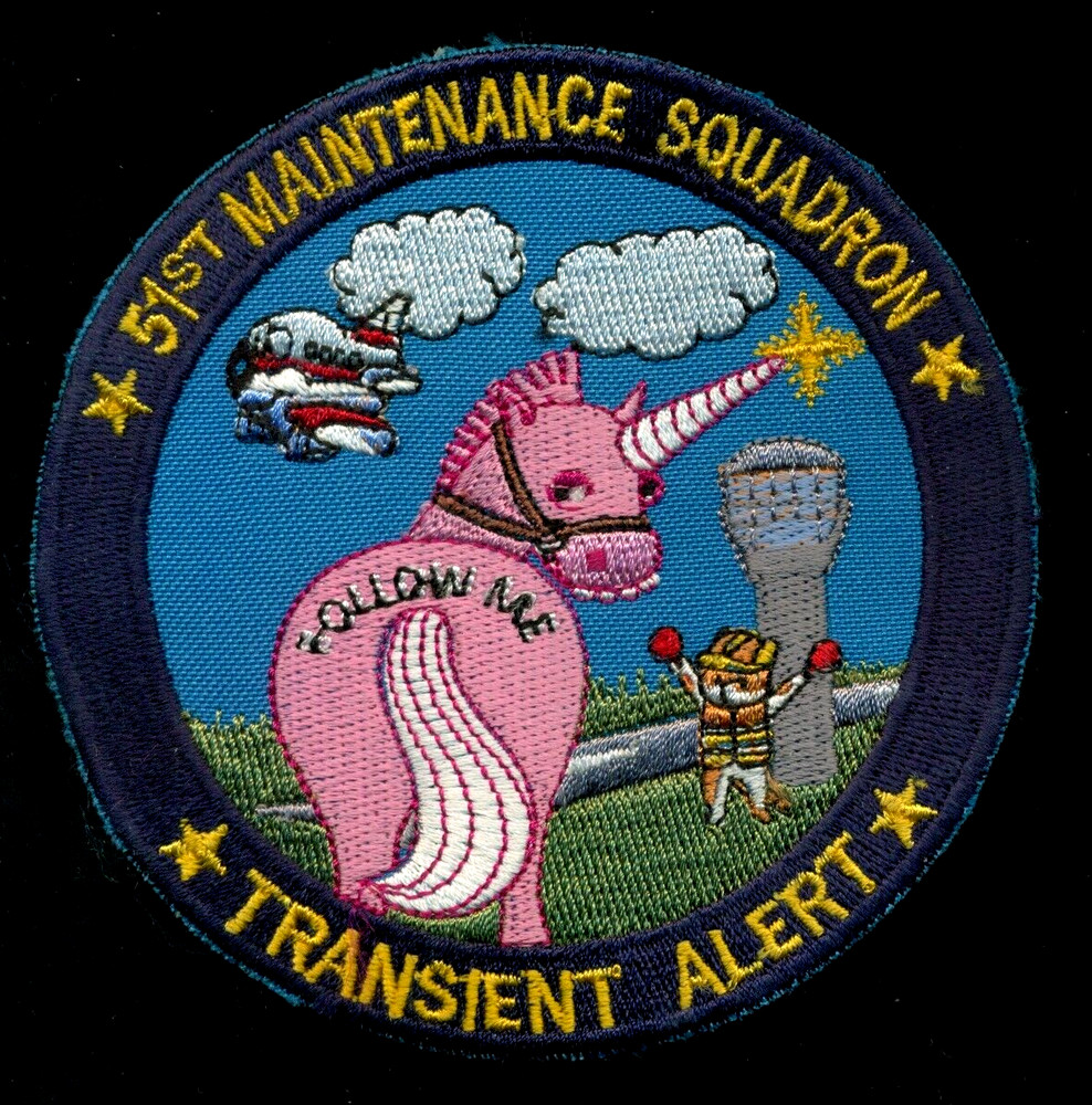 USAF 51st Maintenance Squadron Transit Alert Patch CCC