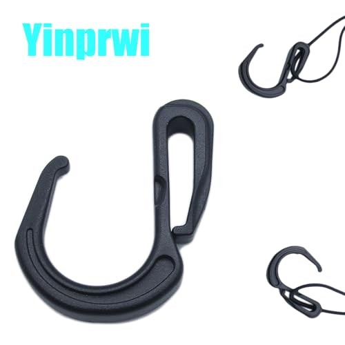 8PCS Plastic S Hook Clips Car Mesh Net Hook Elastic Rope Cord Hooks for