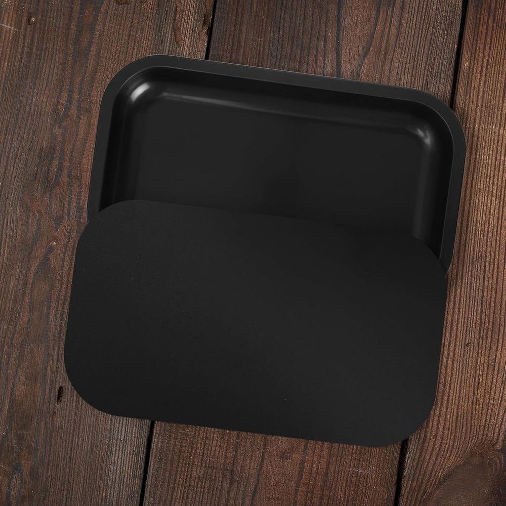 Large Metal Tray with Magnetic Lid, Decorative Tray, Ideal Storage for Home or T