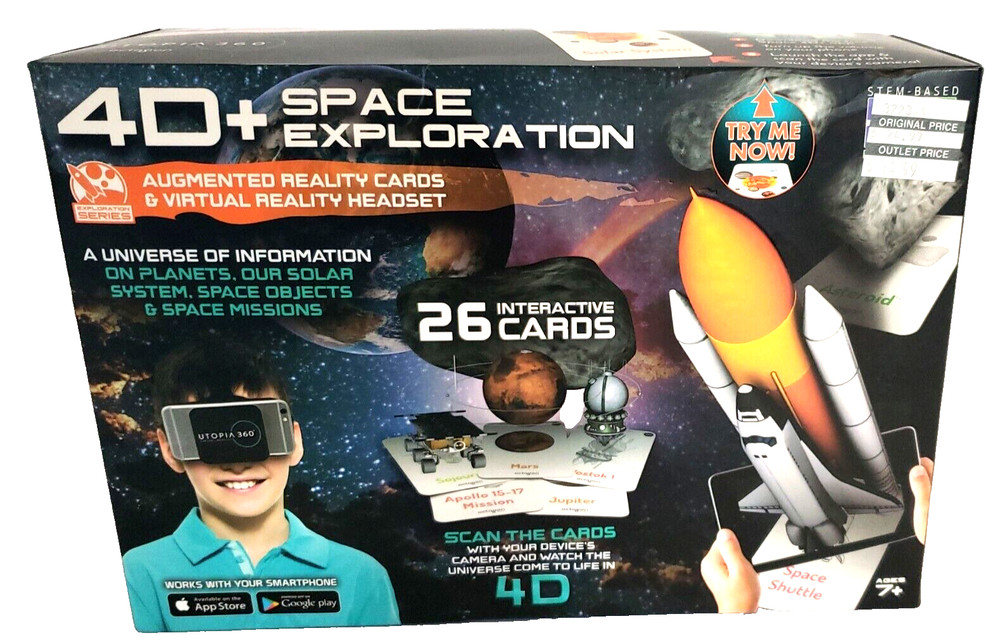 Space Exploration Augmented Reality Cards Virtual Reality 4D Headset Interactive