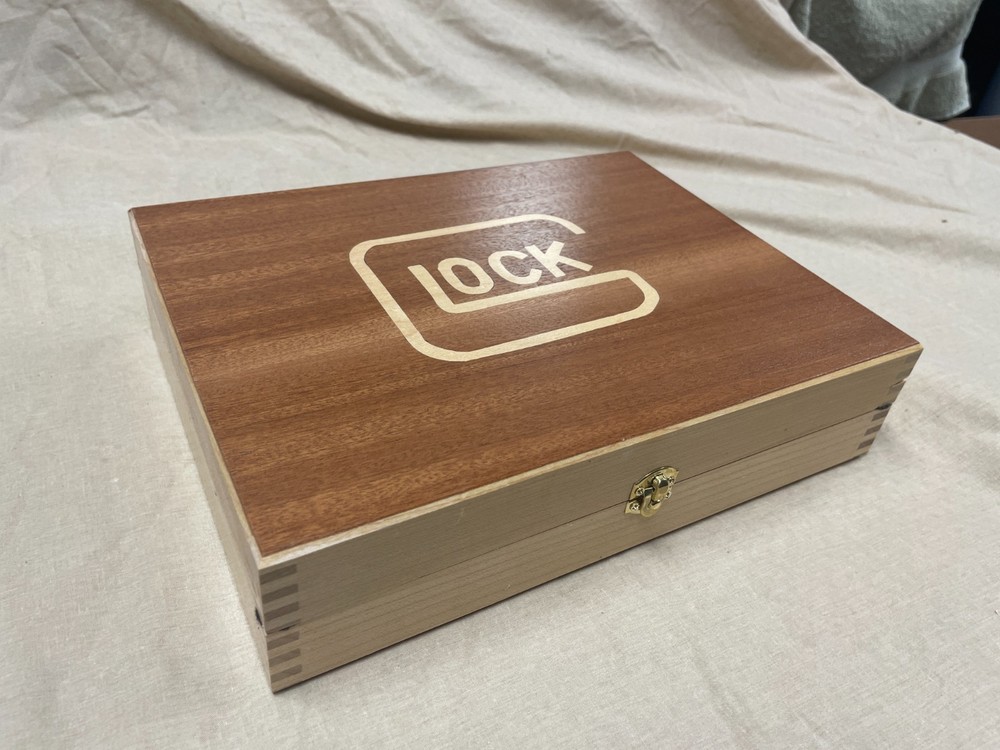 Hand Crafted Glock Solid wood Storage boxes, gun case, display box