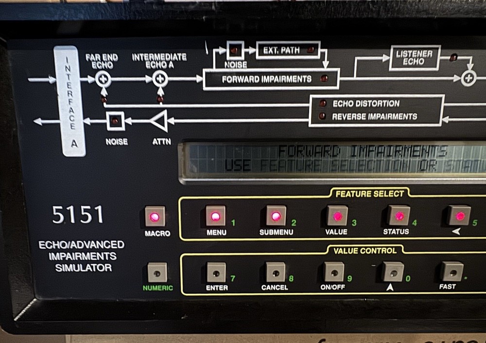 Processing Telecom Technologies / PTT: 5151A Echo Adv. Impairments Simulator