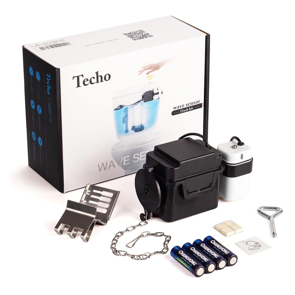 Automatic Touchless Toilet Flush Kit with Adjustable Sensor - Easy Installation