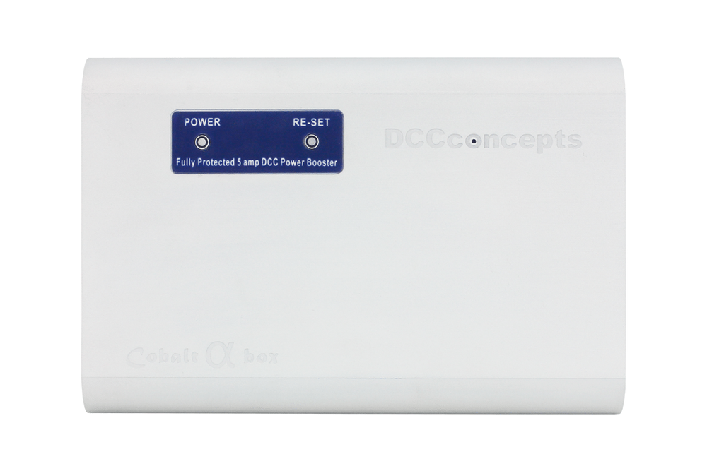 DCC Concepts ~ Cobalt Alpha Box DCD-AUX 5 Amp DCC Booster ~ 12 - 18 Volt
