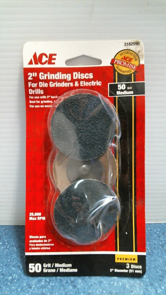 ACE 2"  Grinding Discs,  50 Grit  (2182590)  FS