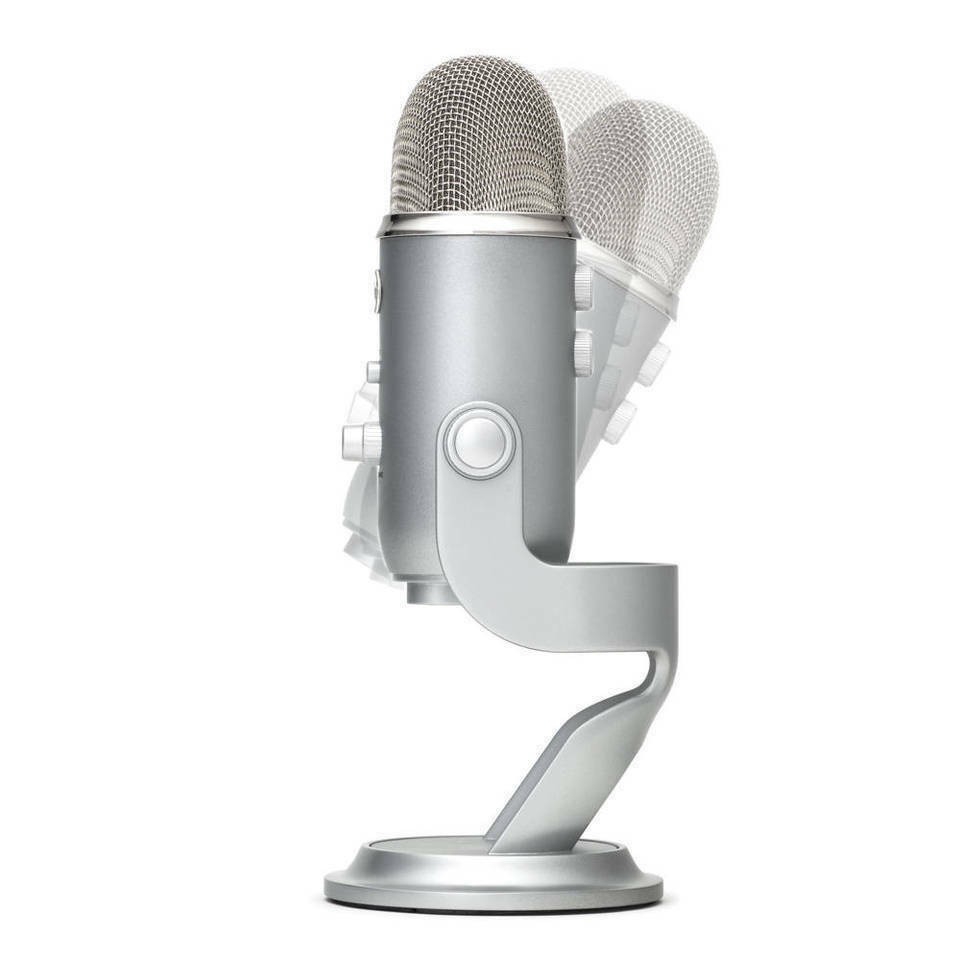 Blue Microphones Yeti Silver Bundle with Logitech C920S Pro HD Stream Webcam