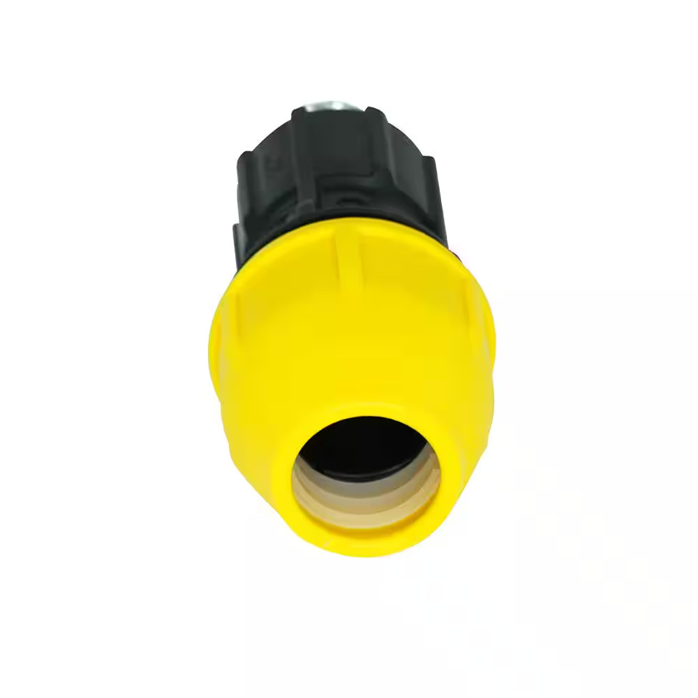 1/2 In. Polyproylene Underground Yellow Poly Gas Pipe Conversion Fitting | (NEW)
