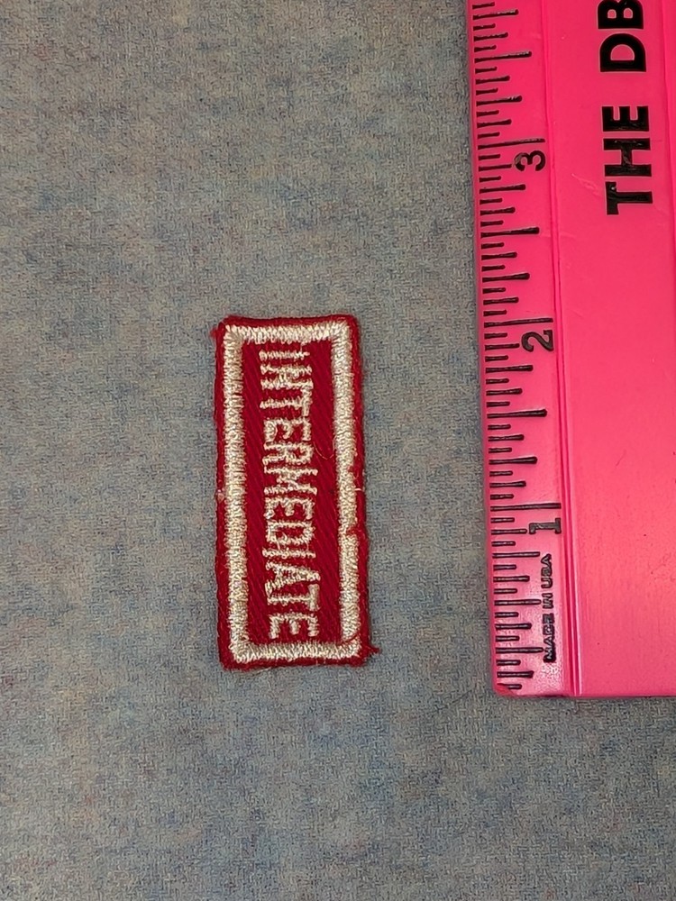Vintage "Intermediate" Patch - Red and White - Military or Sking?