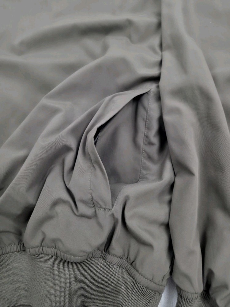 Cabela's Golf Jacket Pullover Men's Lightweight Grey Smooth Polyester Sz L
