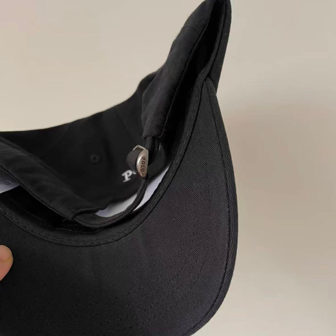 Ralph Lauren Black Baseball Cap with Classic Pony Logo