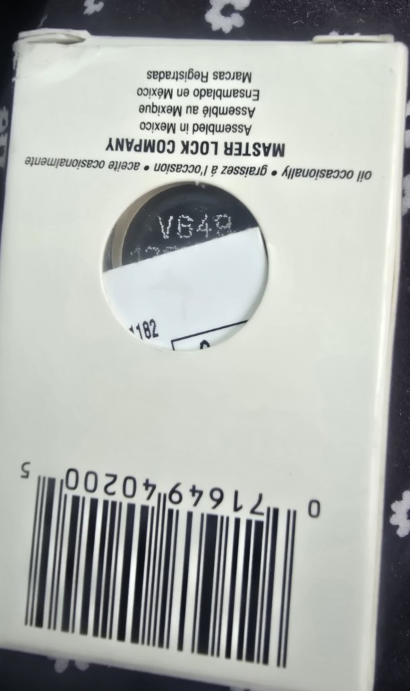 MASTER LOCK COMBINATION PADLOCK NEW IN BOX INDIVIDUAL COMBINATIONS L3