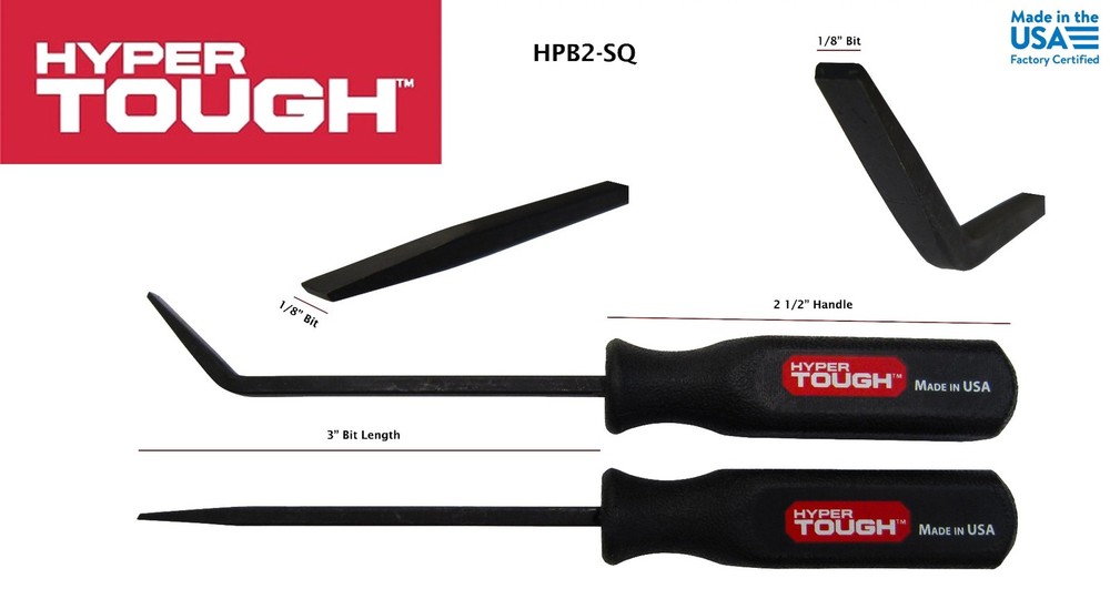 Hyper Tough Two-Piece Mini Handle Pry Bar Tool Set