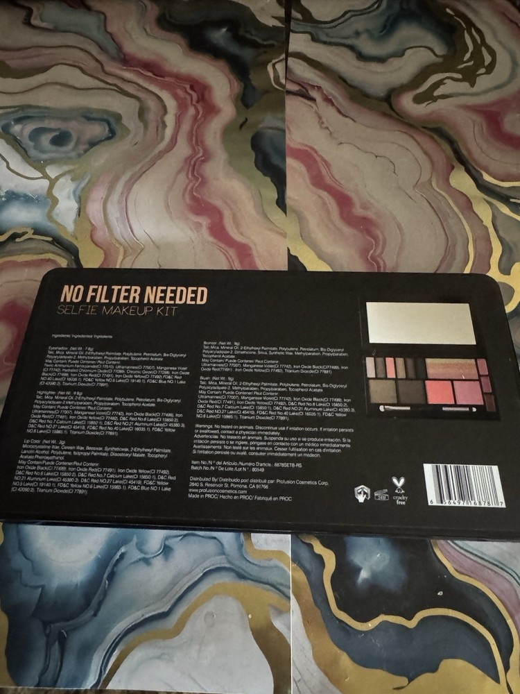 Profusion No Filter Needed Selfie Makeup Kit Black Case New