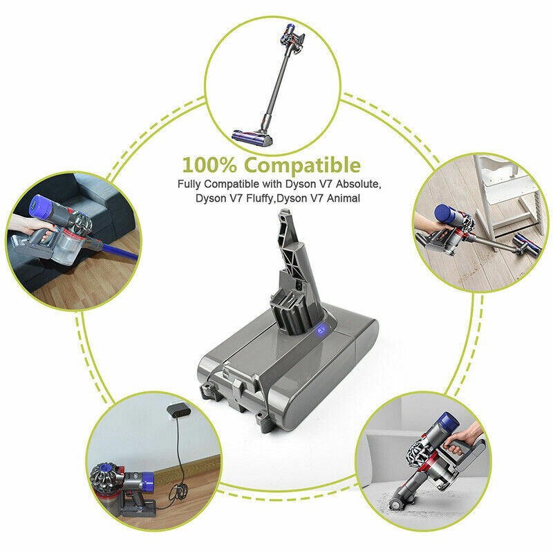 21.6V Lithium Replacement Battery for Dyson V7 V7 Animal V7 Extra V7 Trigger US