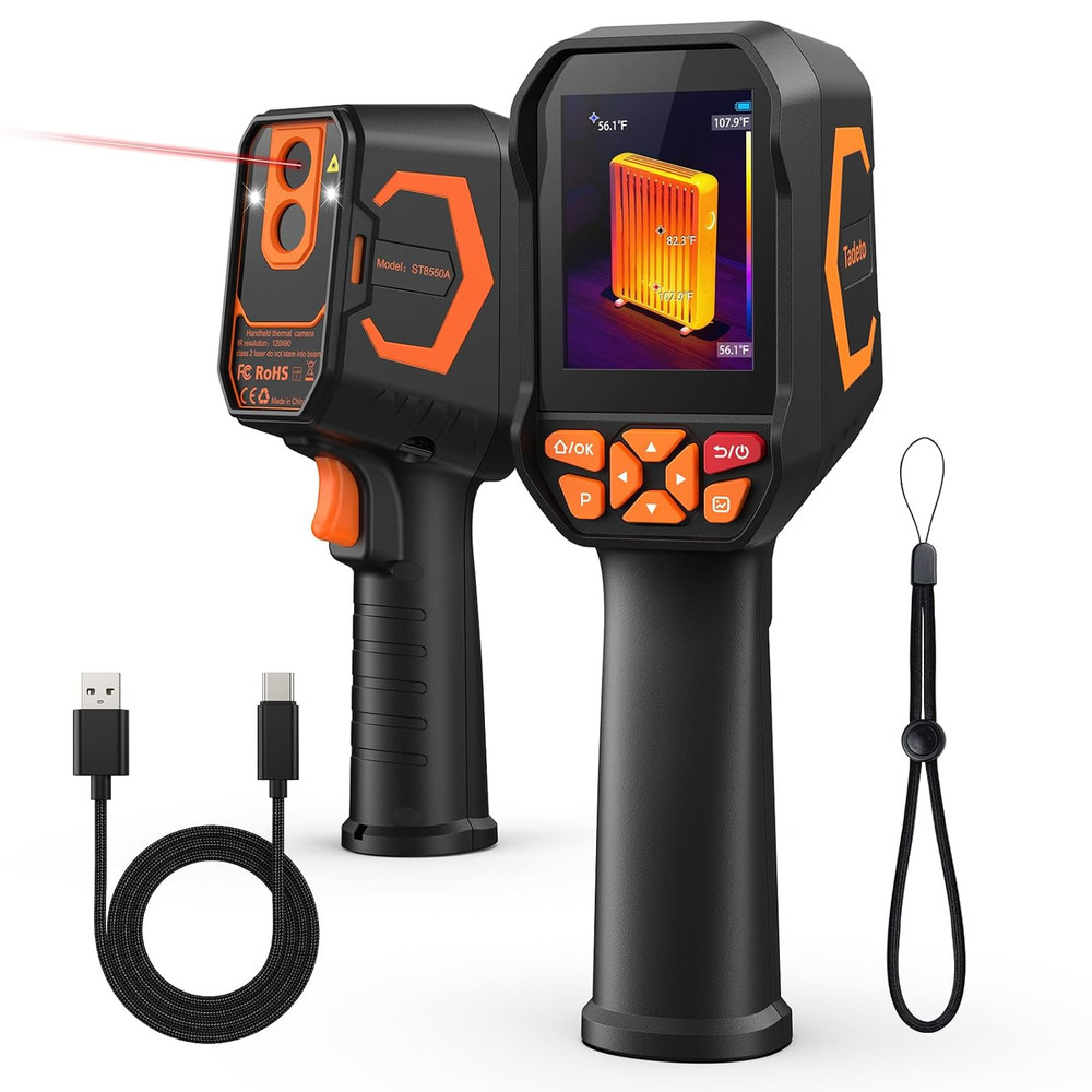 Infrared Thermal Camera, Thermal Imaging Camera with Laser Pointer, 256*192 TISR