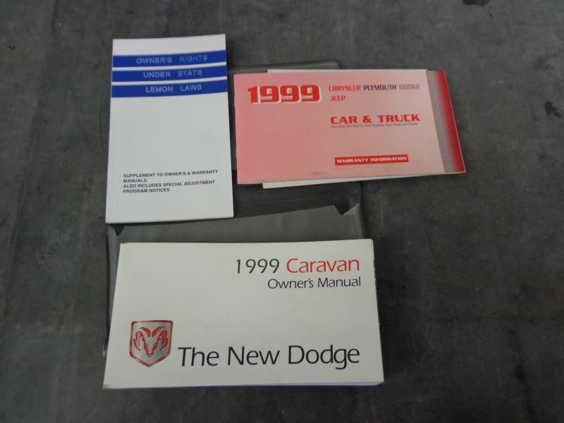 1999 CARAVAN OWNERS MANUAL