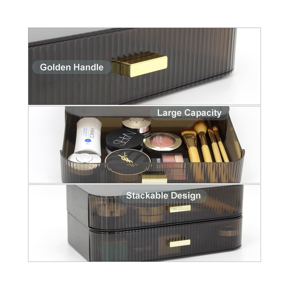 Makeup Organizer Drawers Stackable, Bathroom Vanity Organizers ... FAST USA SHIP