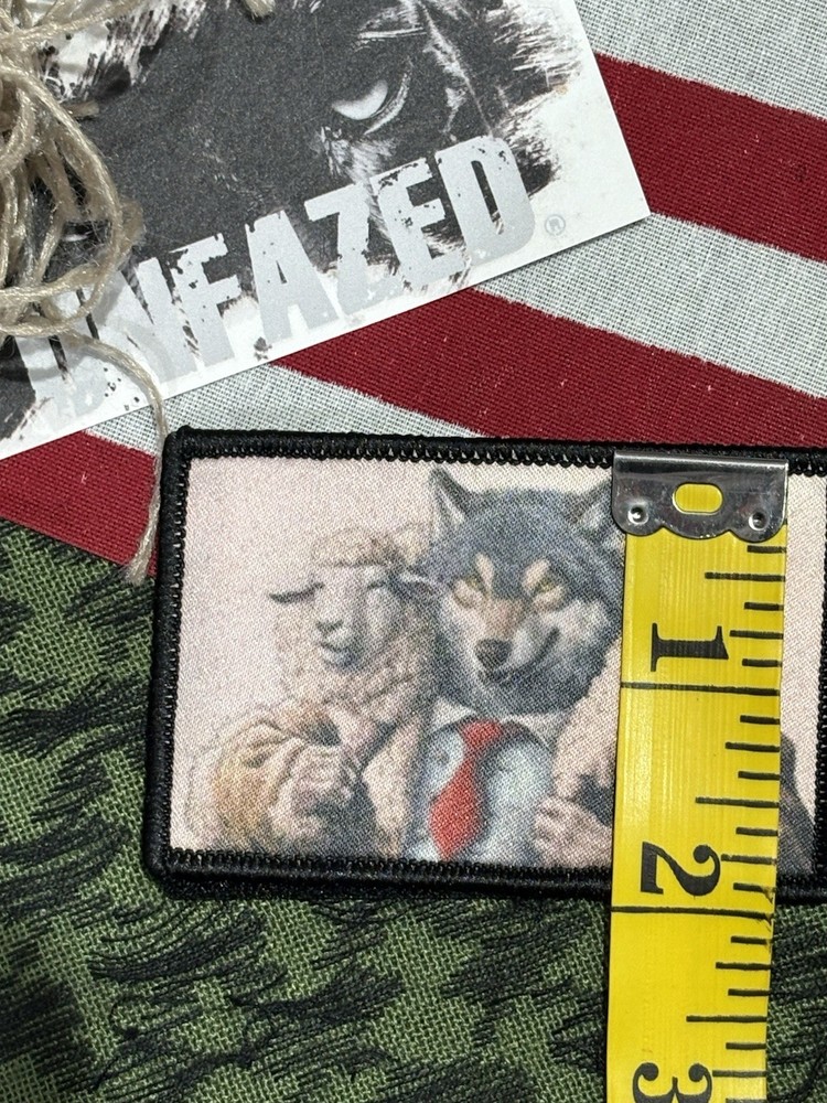 Wolf In Sheep’s Clothing Tactical Hook And Loop Patch High Quality 2x3”