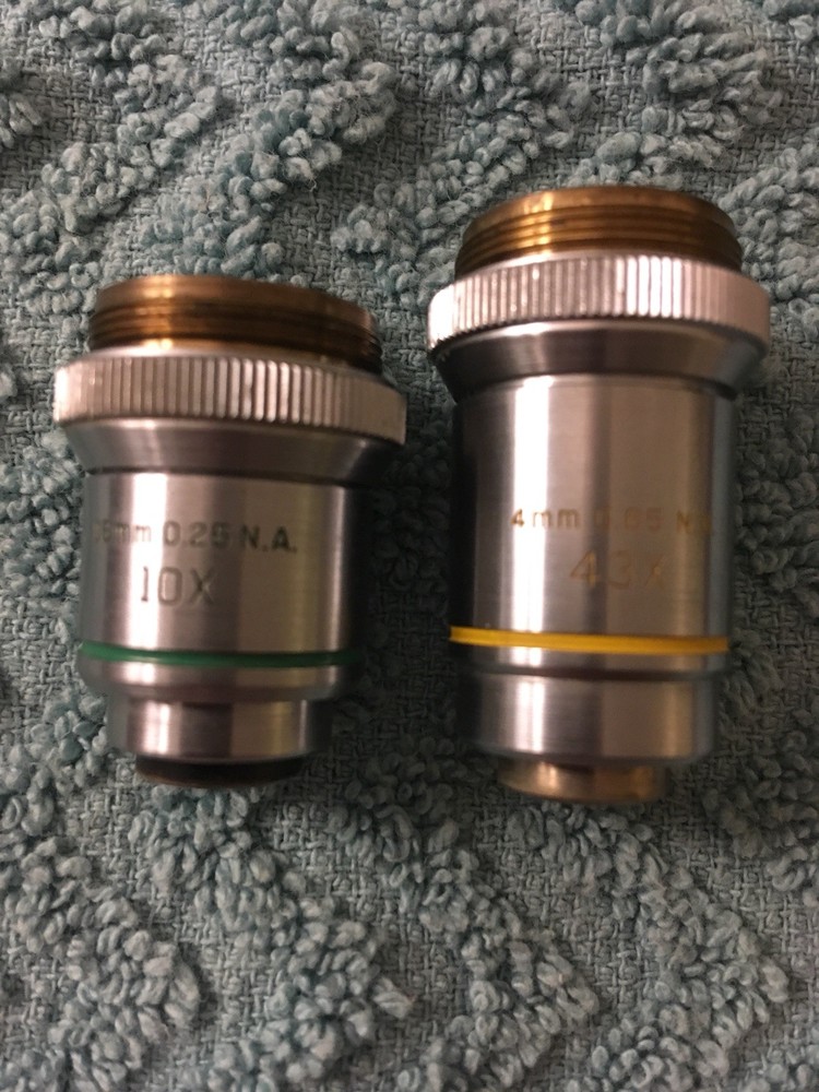 2 Pc Bausch Lomb Objectives 10x/43x
