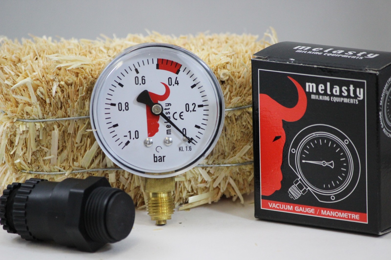 Melasty, Vacuumeter/Gauge for milking machine and Vacuum Regulator COMBO!
