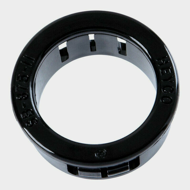 Jandorf Protector NYLON BUSHING 2 pk Black 7/8" Hole Insulate Cable Rope 61443