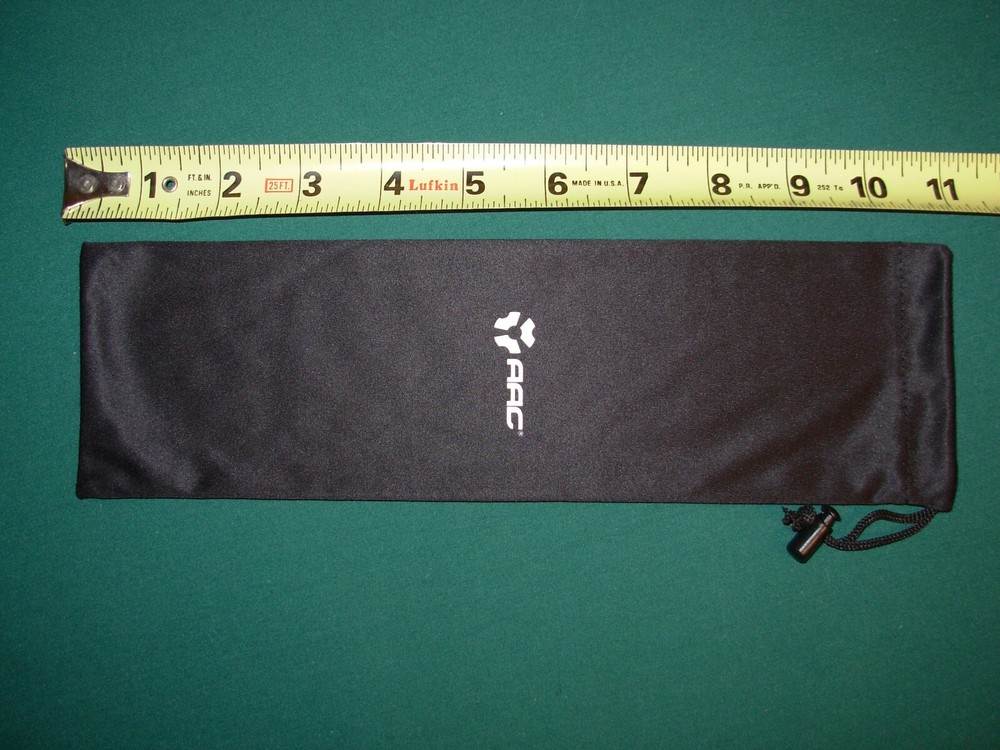 Large ADVANCED ARMAMENT CORP AAC Silky Black Drawstring Bag