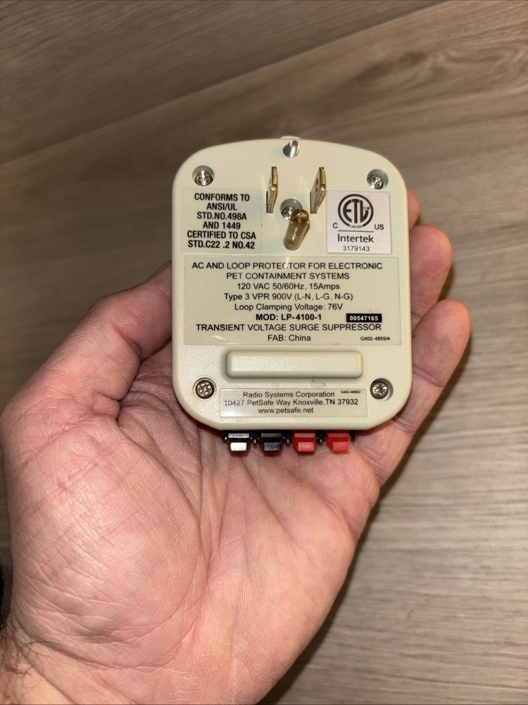 Petsafe Pet Containment System LP-4100 -1 Surge Suppressor
