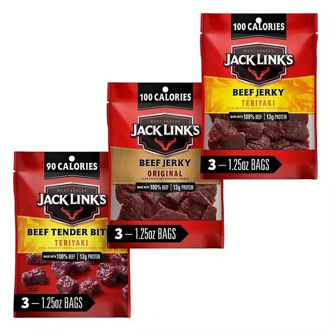 Jack Link's Beef Jerky, Variety Pack, 1.25 oz. (9 Pack)