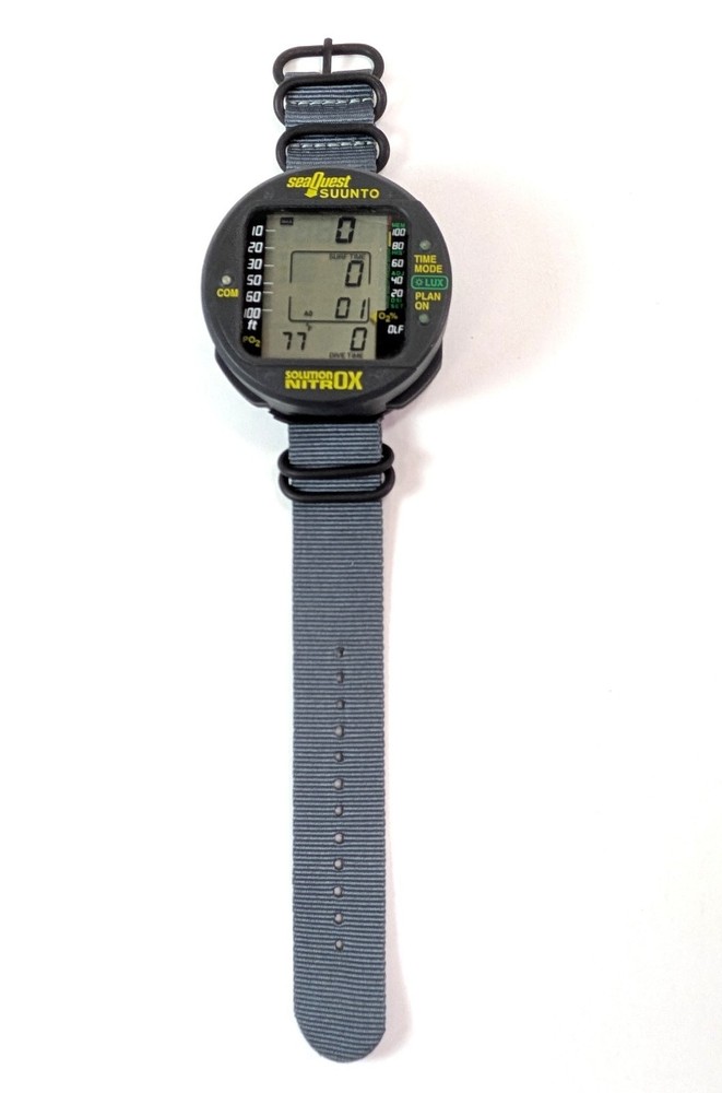 Suunto Solution Nitrox Scuba Dive Wrist Backlit Computer NEW Strap #6140