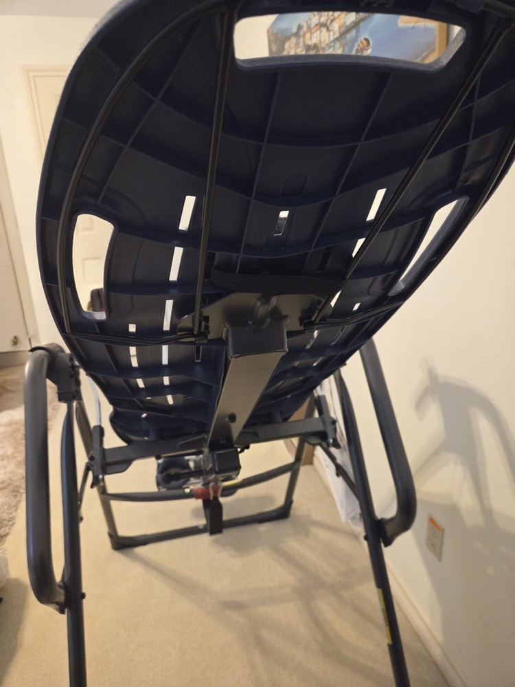 Teeter EP-970 Adjustable Padded Foldable Inversion Table Blue w/ Accessories