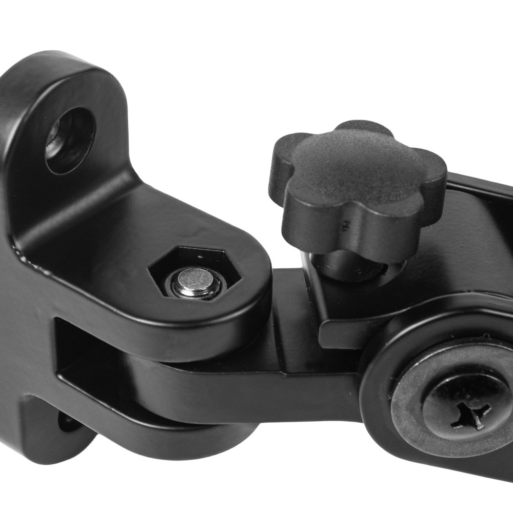 Universal Speaker Wall/Ceiling Mount Brackets,180°Adjustment,2 Packs Black Metal