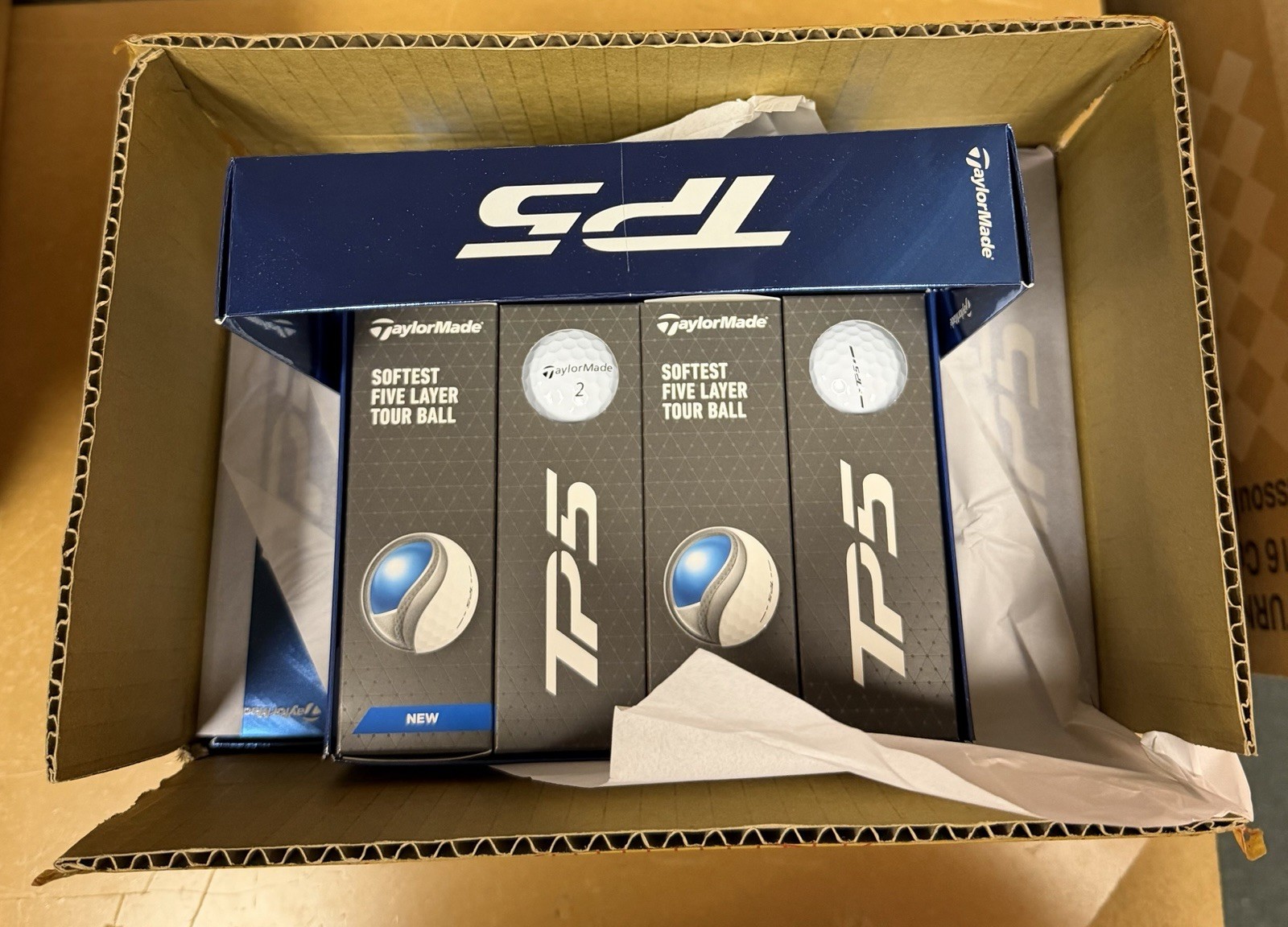 NEW 2025 TaylorMade TP5 Golf Balls - 6 DOZEN PACK White - Free Shipping