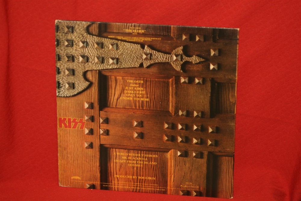 Kiss The Elder 1981 Casablanca 7261 LP Record Lyric Inner Sleeve MINT-
