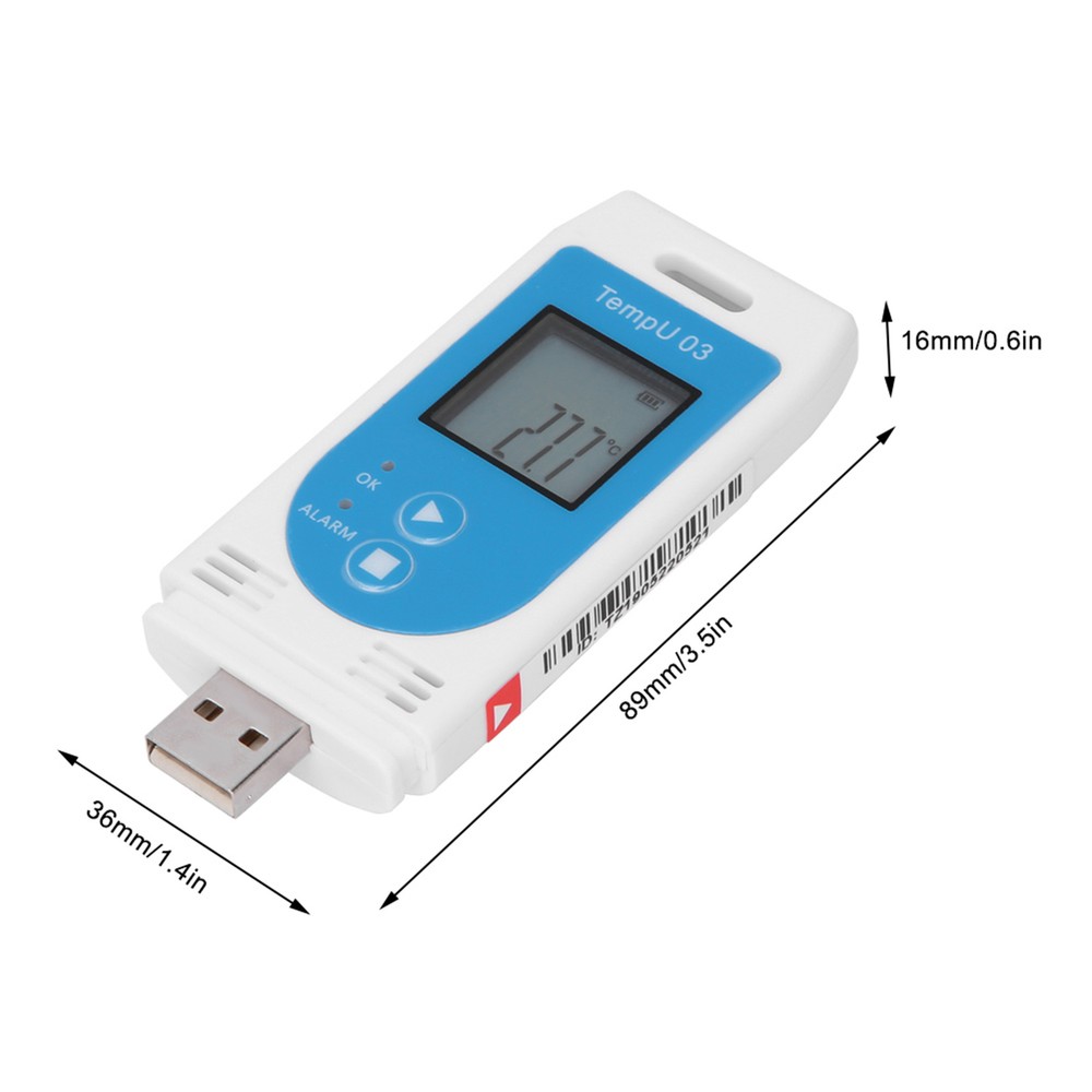 LCD USB Temperature And Humidity Data Logger PDF  Datalogger Recorder