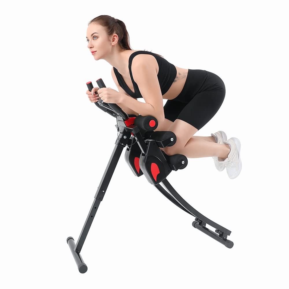 Adjustable Ab Machine, Home Gym Workout Equipment, Foldable Ab Trainer