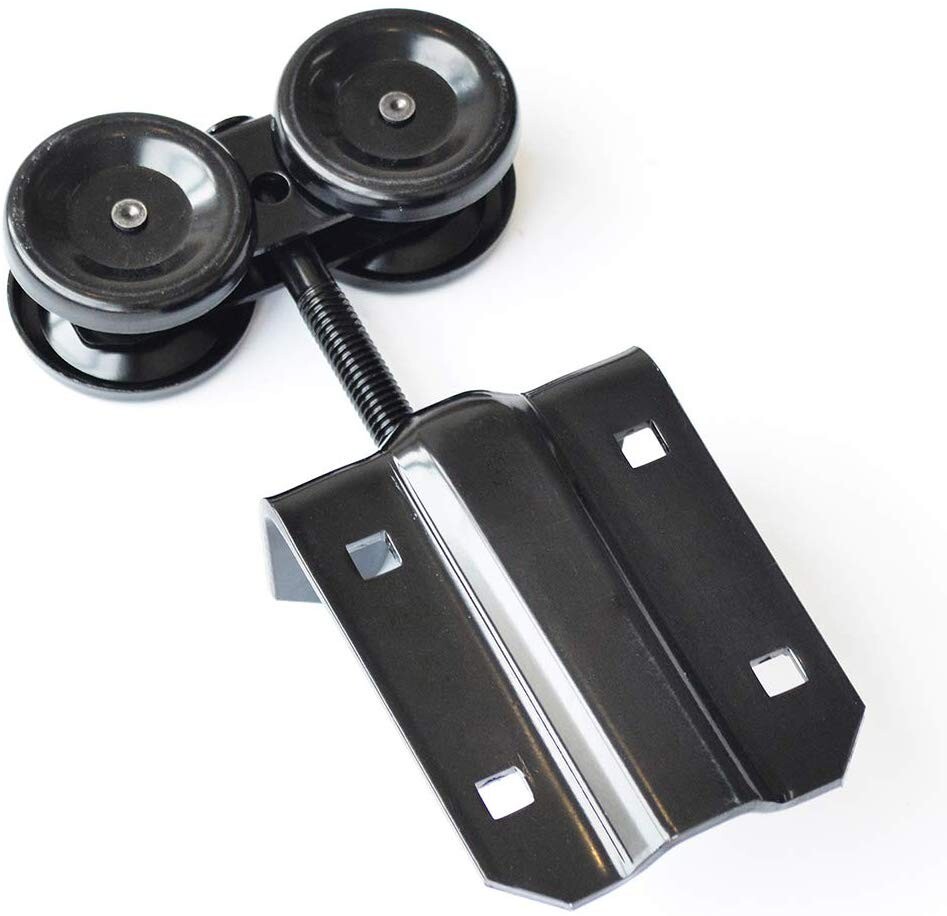 Black Box Track Double Sliding Barn Door Hardware,Heavy Duty Wall Mount kit