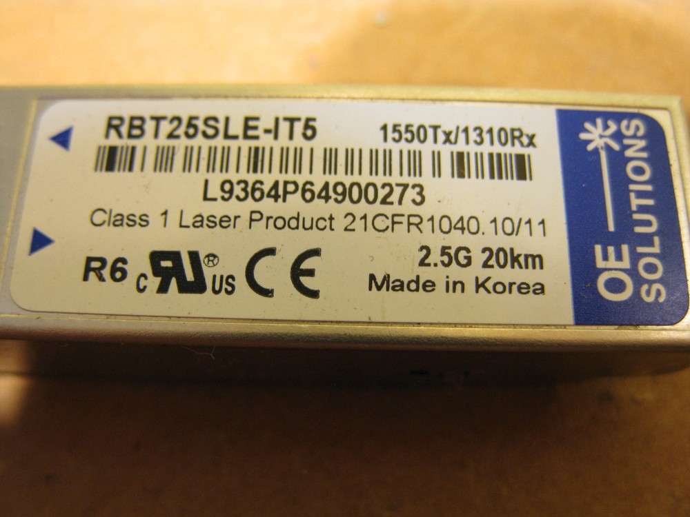 OE Solutions RBT25SLE-IT5 Transceiver 1550Tx/1310Rx