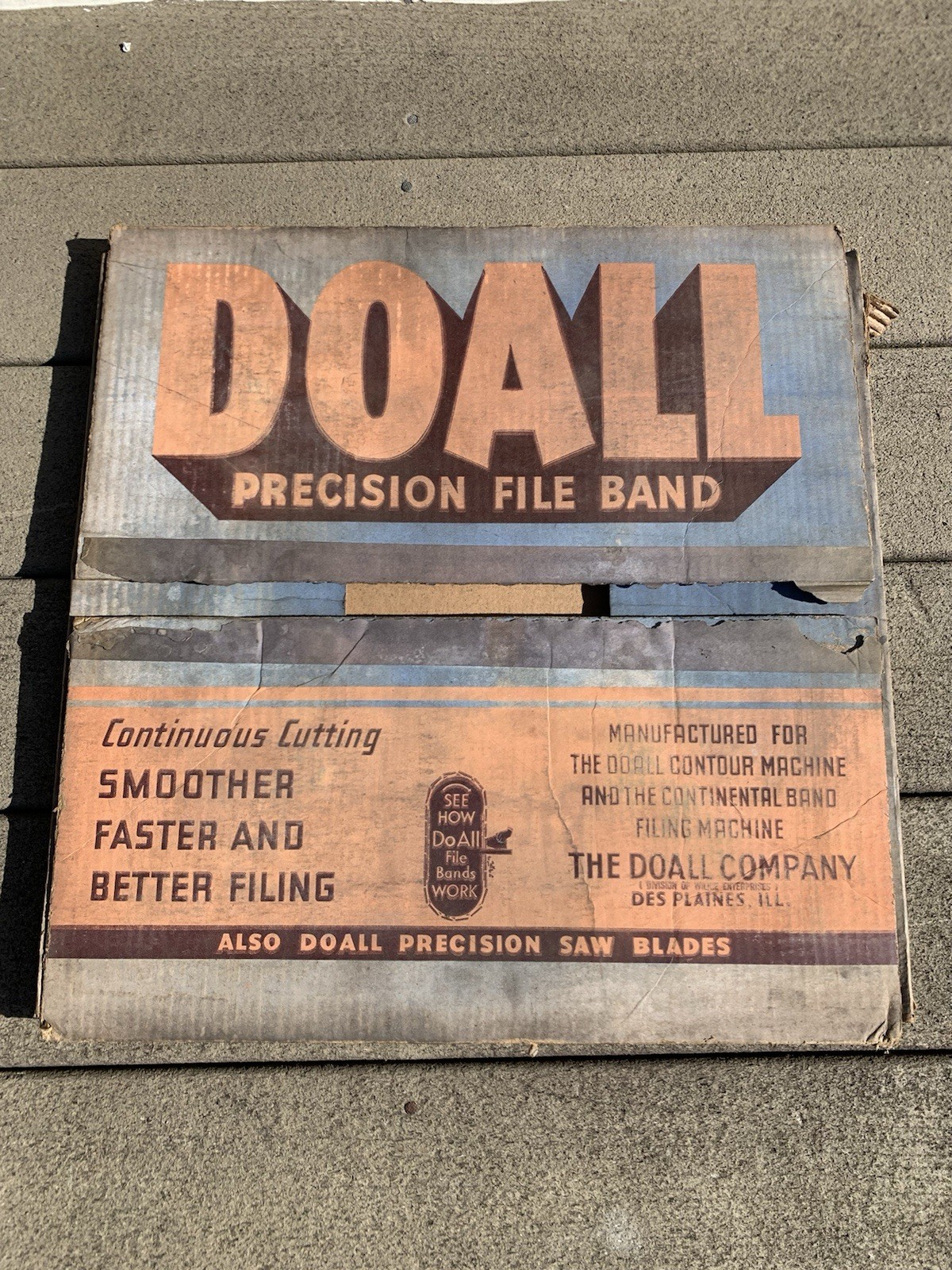 (2) Two Do all Doall band saw file blade width 3/8" OVAL bastard teeth