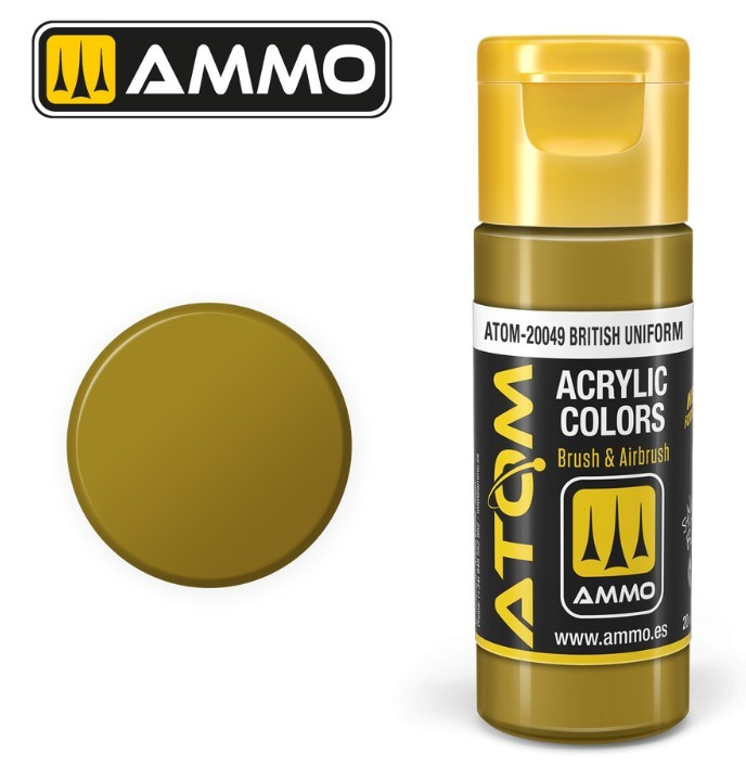 Atom: British Uniform Acrylic Paint 20ml Bottle