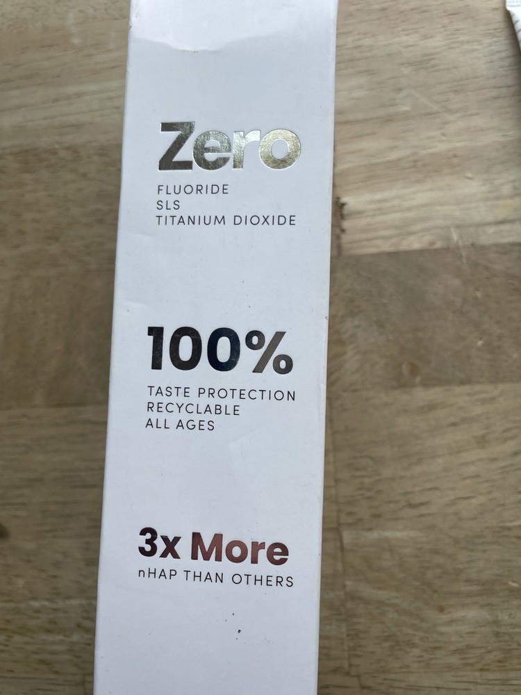 Zero Premium Toothpaste by Dentist Recommended Soft Mint Flavored BOX Damage