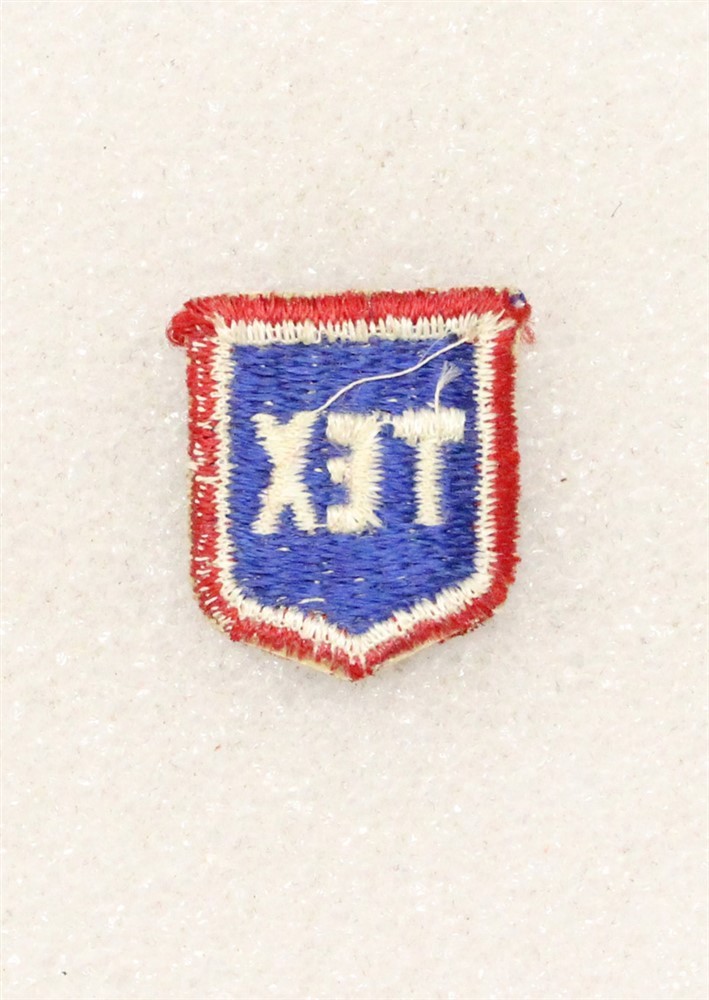 Army patch 6857: - "TEX" Texas State Guard cap patch - WWII original