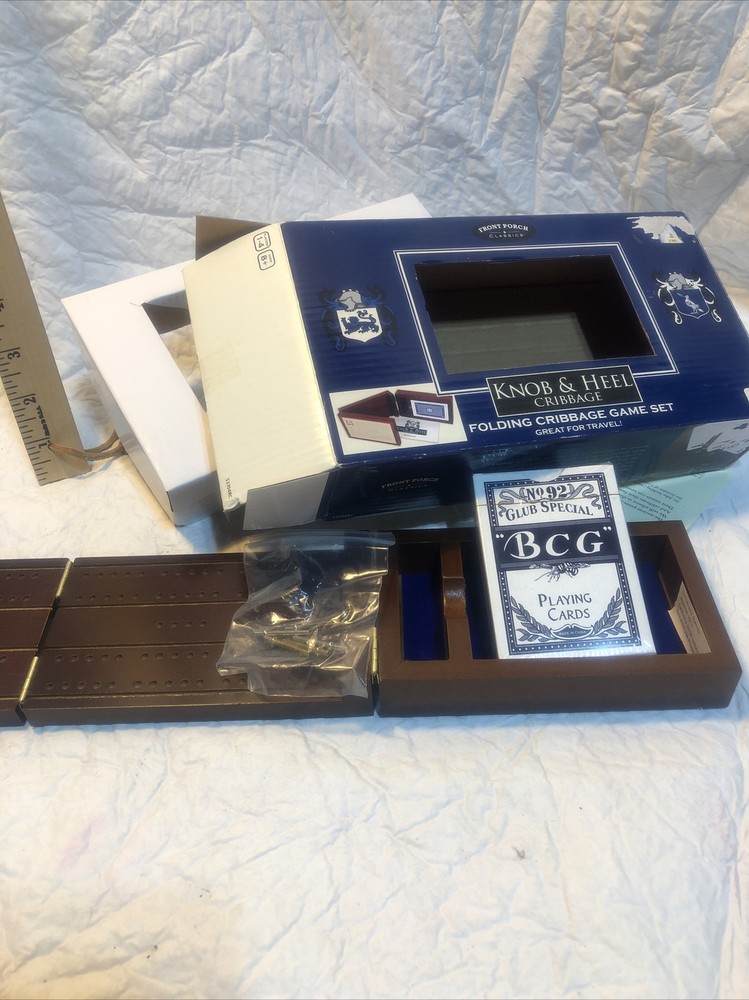 Front Porch Classics Knob & Heel Cribbage Cards SEALED