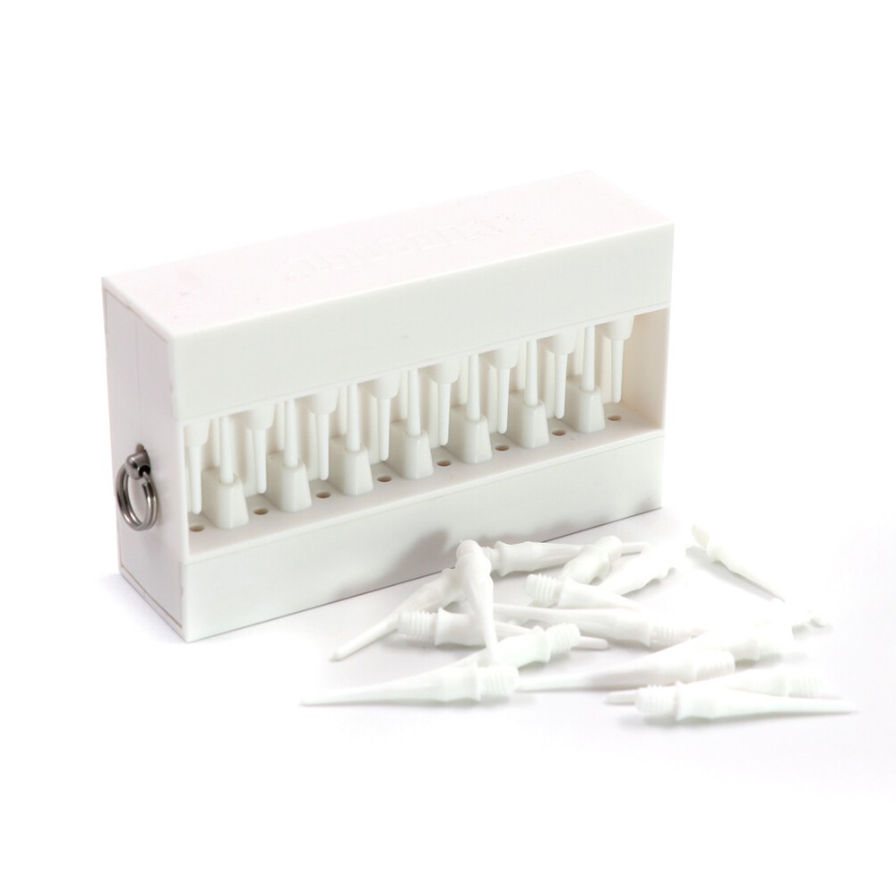 CUESOUL TOUCH-Point Dart Soft Tips withTouch Dart Case Tool-White