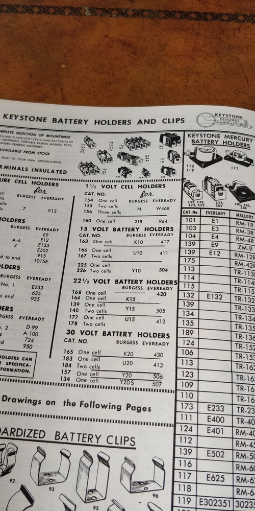 1950's Keystone Electric Corp ~ Catalog ~ Electric components