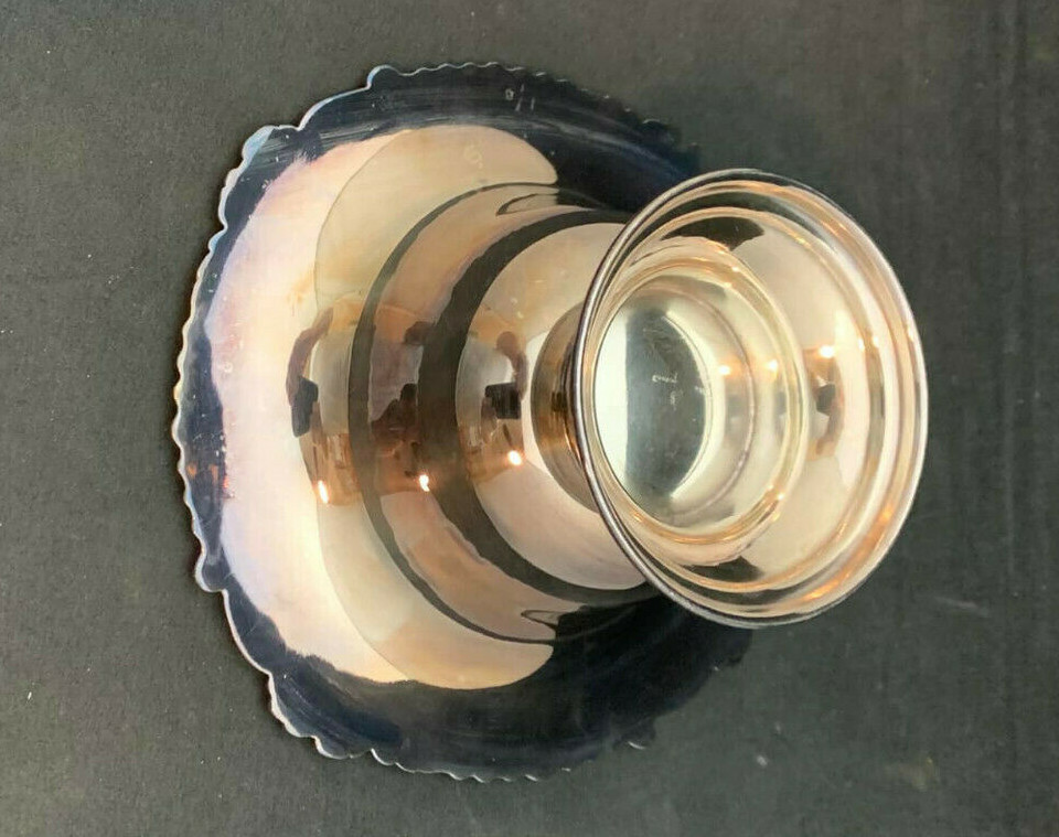 Silverplate Round Candy Dish