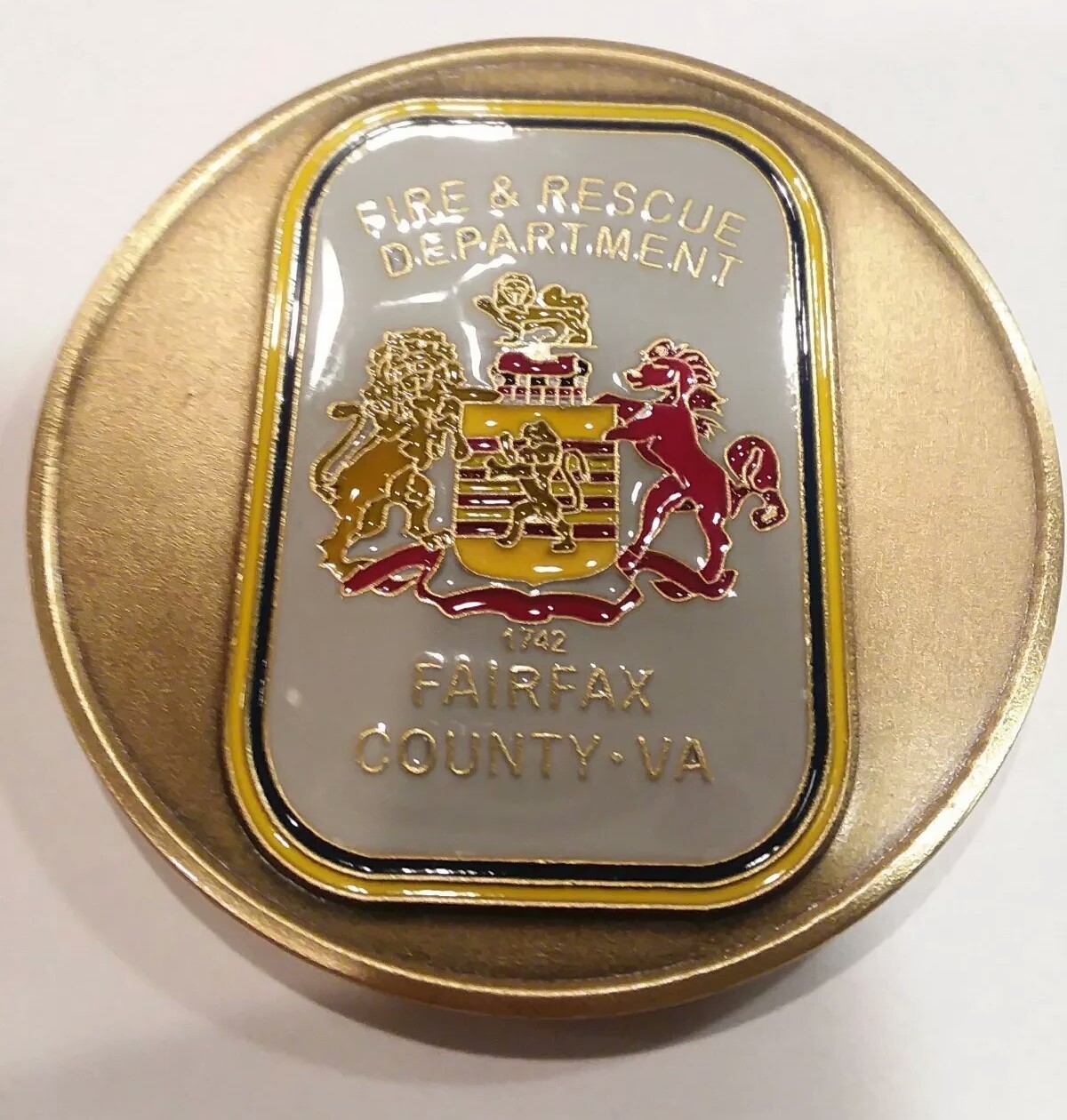 Fairfax County VA Fire & Rescue Special Operations Division Challenge Coin