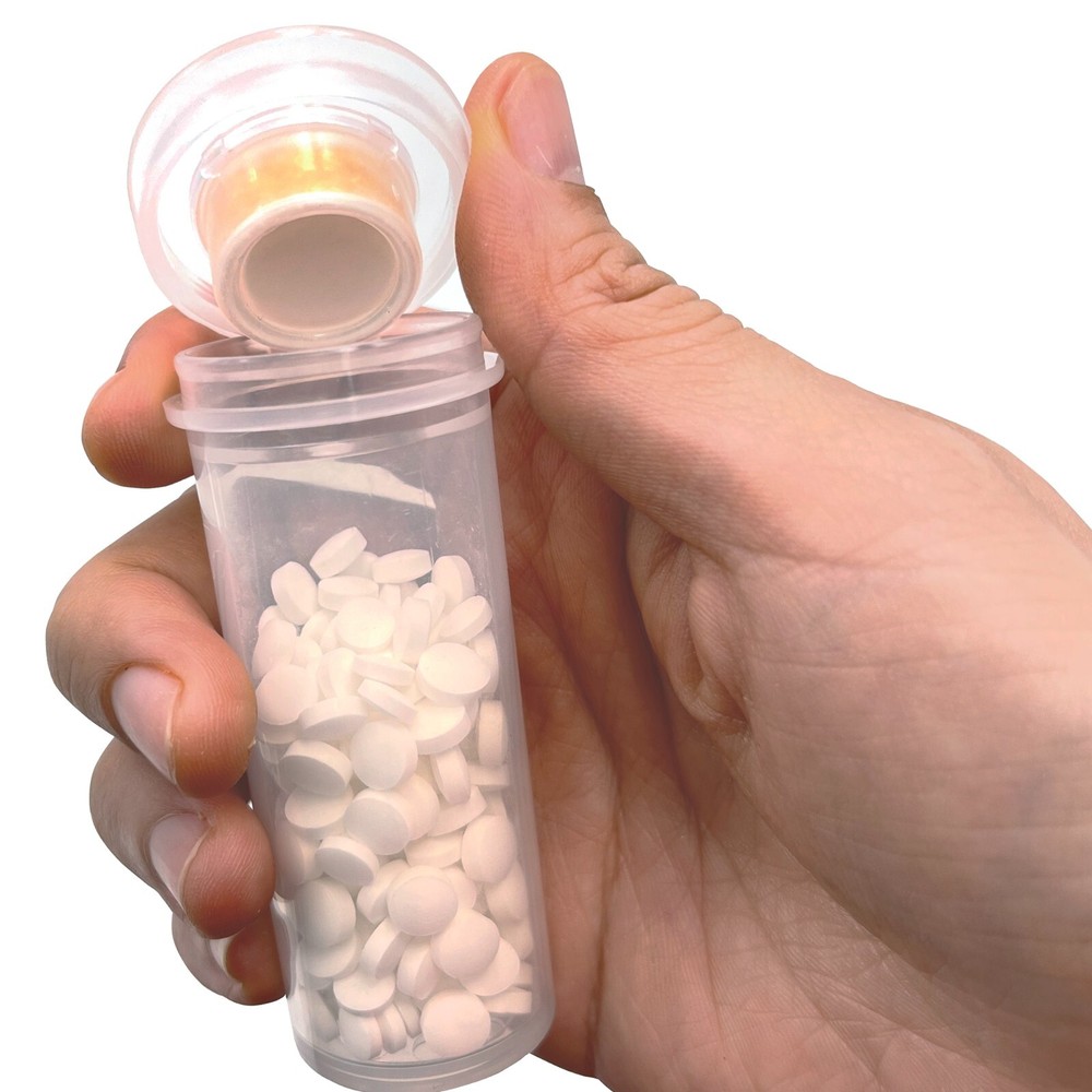 8 Dram Empty Pill Bottles with Indicating Desiccant Caps Pharmacy Vial Container