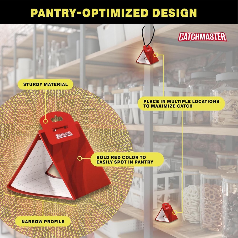 Catchmaster Pantry Moth Traps with Premium Extra Strength Pheromone Technology